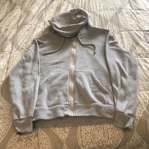 grey zip up
